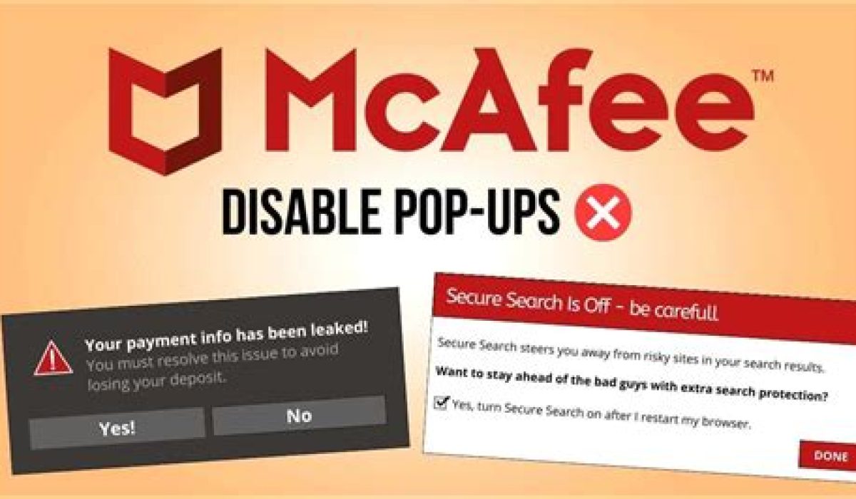 How To Stop Mcafee Pop Ups